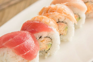 Sushi roll at Stevenson's Library
