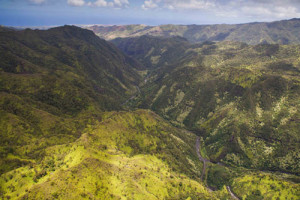 Views from a Helicopter tour in Kauai
