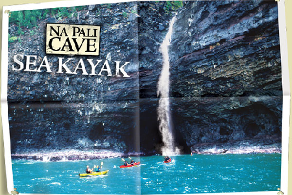 Sea kayak tour with Outfitters Kauai