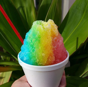 Kauai Shave ice from Uncle's Shave Ice Poipu