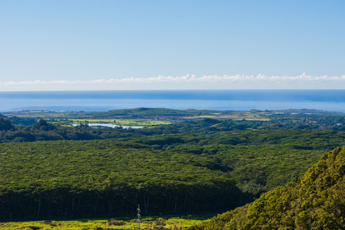 Overlooking Poipu from the mountains