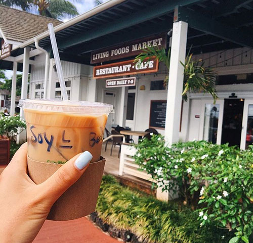 Iced Latte from Living Foods Grocery in Poipu